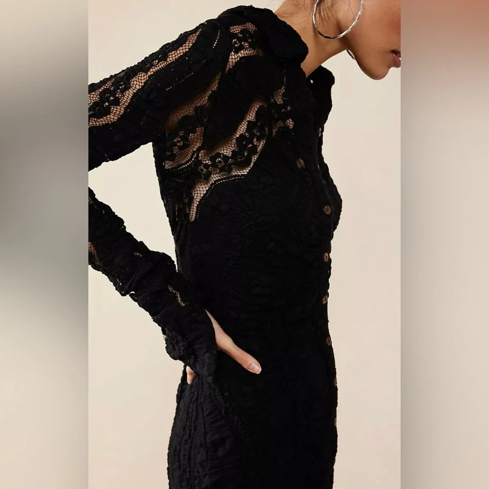 NWT Free People Shayla Lace Mini Dress - Picture 4 of 15